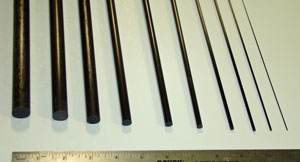 Metric Carbon Fiber Rods